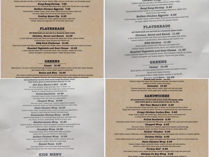 Pub 64 Menu