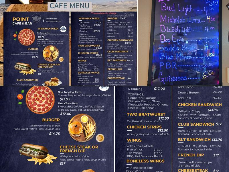 Point Bar Menu