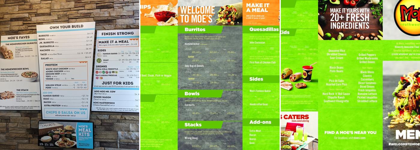 Moe's Southwest Grill Menu