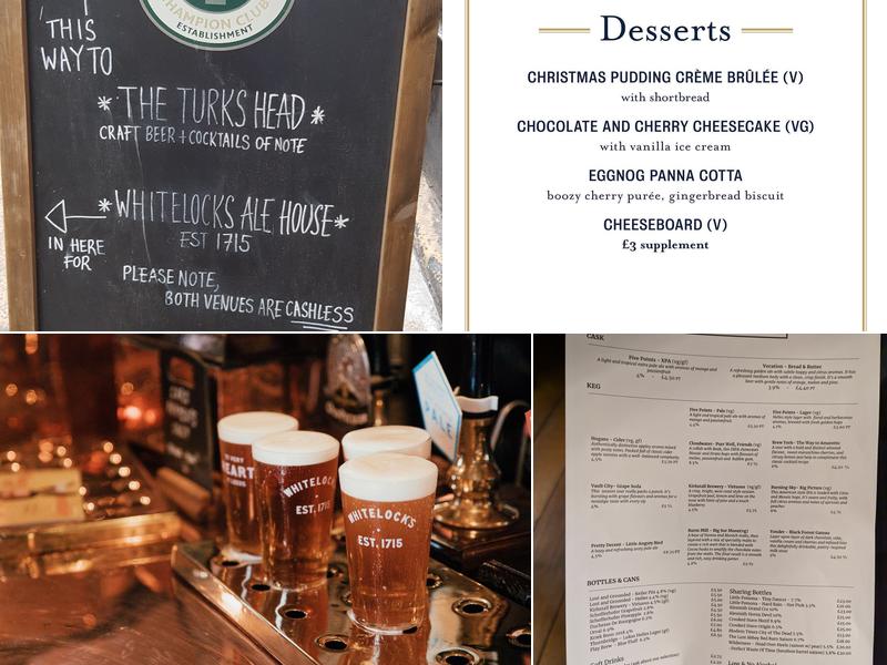 Whitelock's Ale House Menu