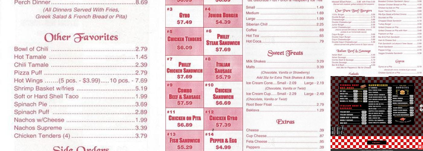 Young Prince Menu