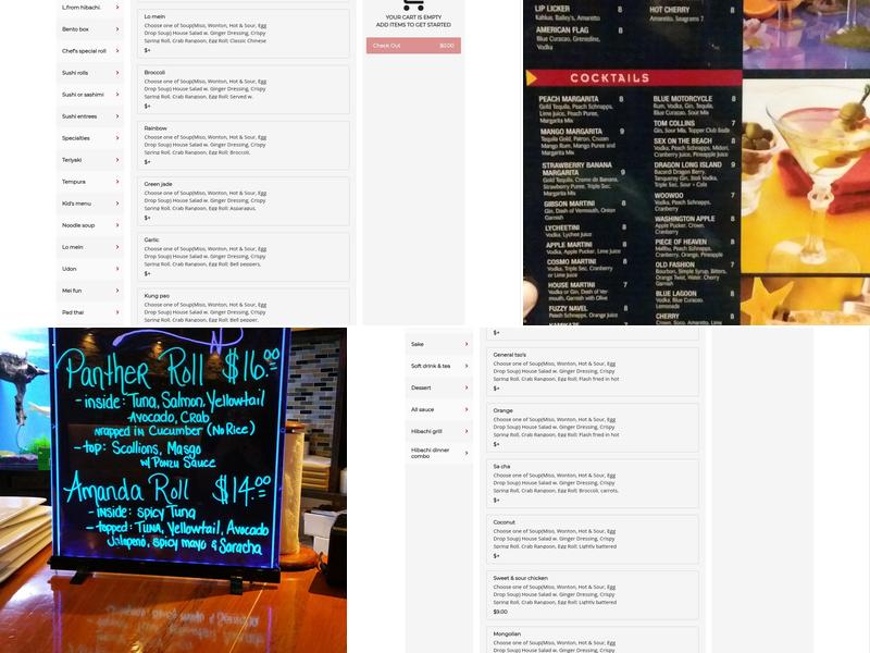 Cherry Sushi Bar Menu