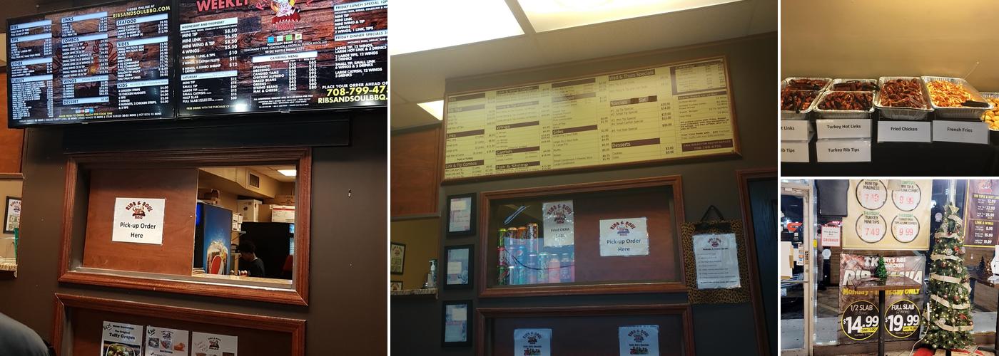 Ribs and Soul BBQ Menu