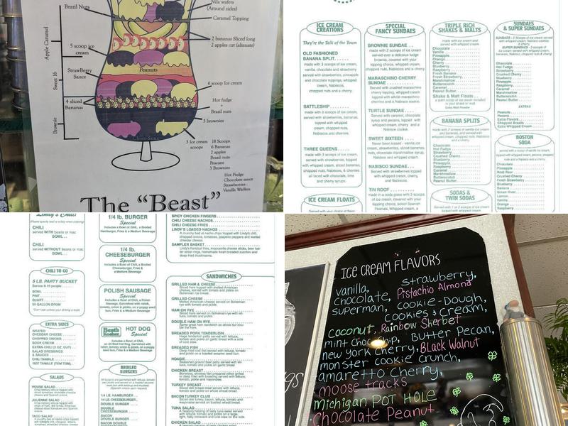 Lindy's Chili & Gertie's Ice Cream Menu