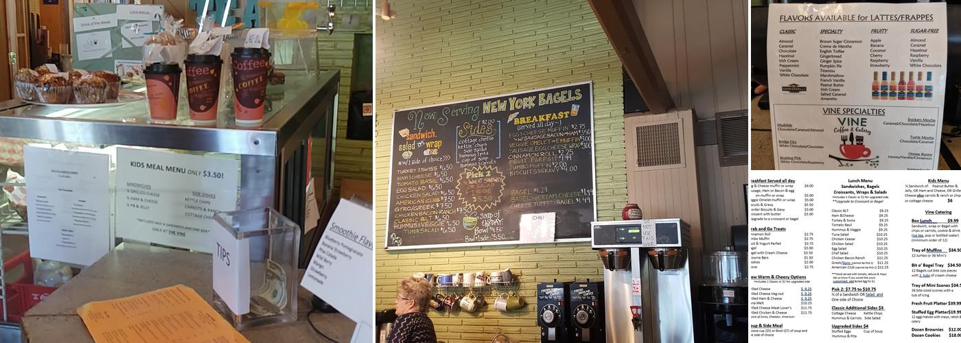 The Vine Coffeehouse and Eatery Menu