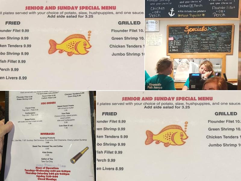 Riverside Fish House Menu