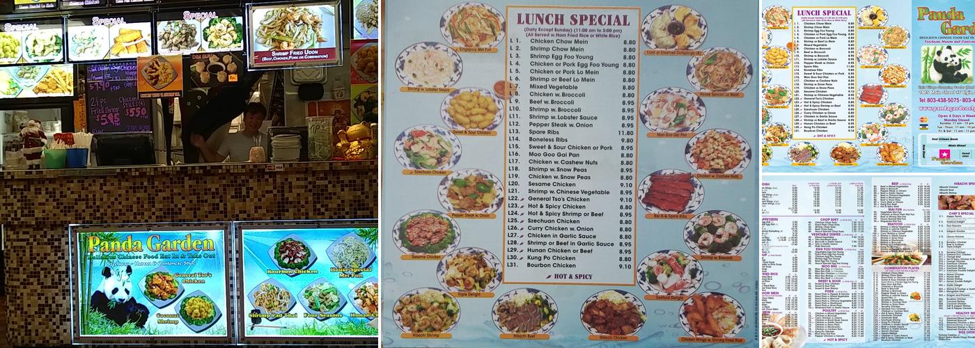 Panda Garden Menu