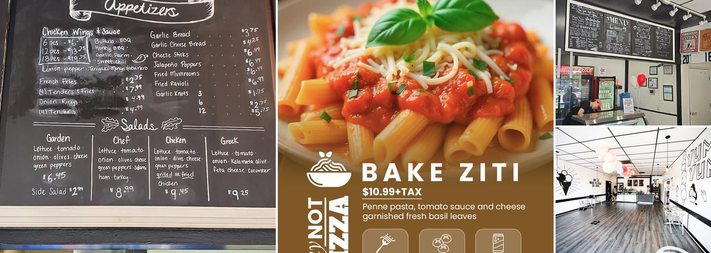 Why Not Pizza Menu