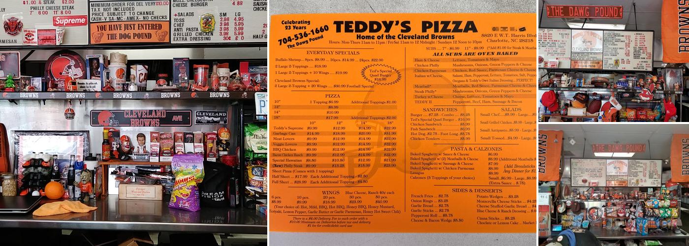 Teddy's Pizza Menu