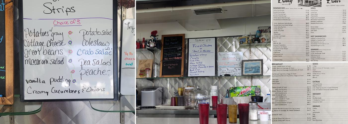 Dinky Diner Menu