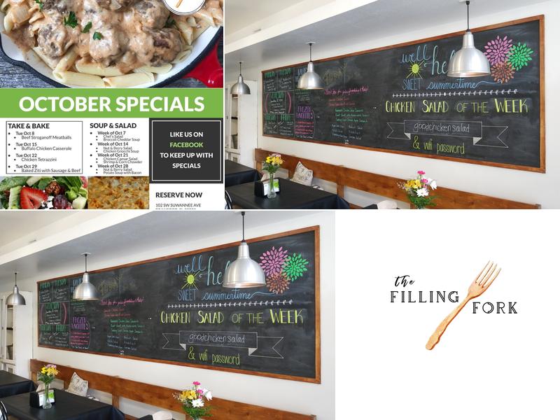 The Filling Fork Menu