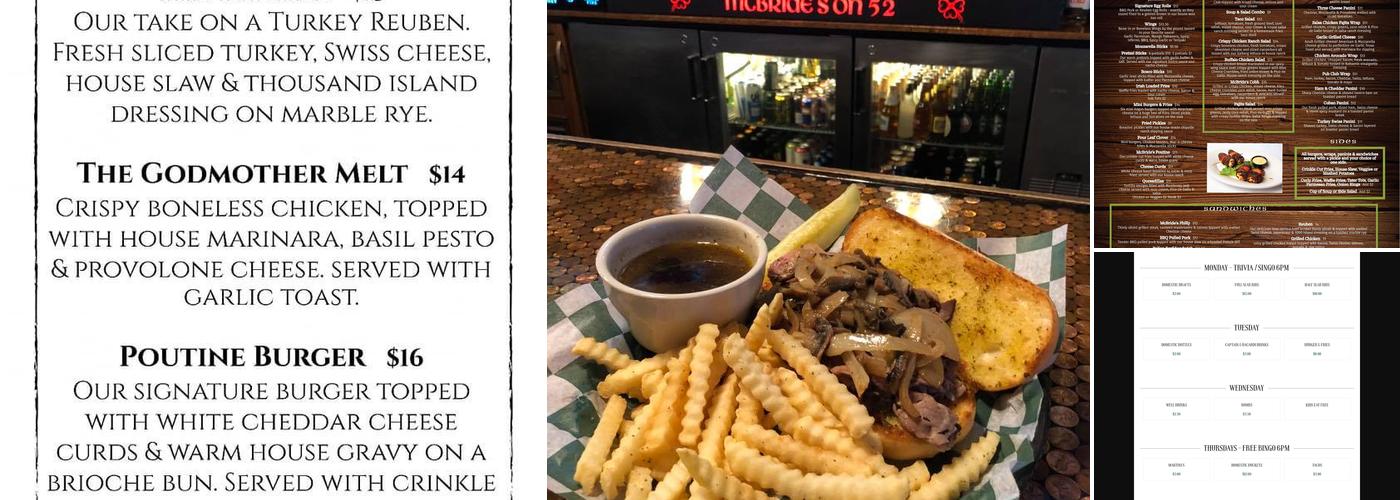 McBride's Pub & Grille Menu