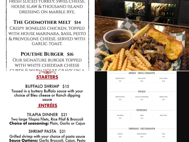 McBride's Pub & Grille Menu