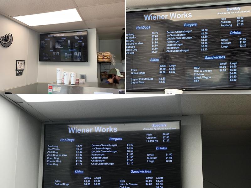 Wiener Works Menu