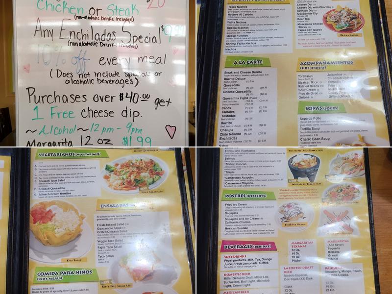 El Patron Mexican Grill Menu