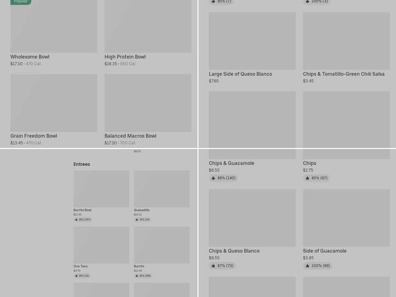 Chipotle Mexican Grill Menu