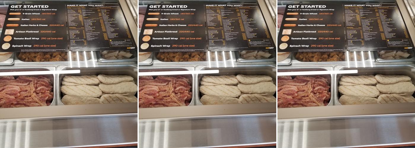 Subway Menu