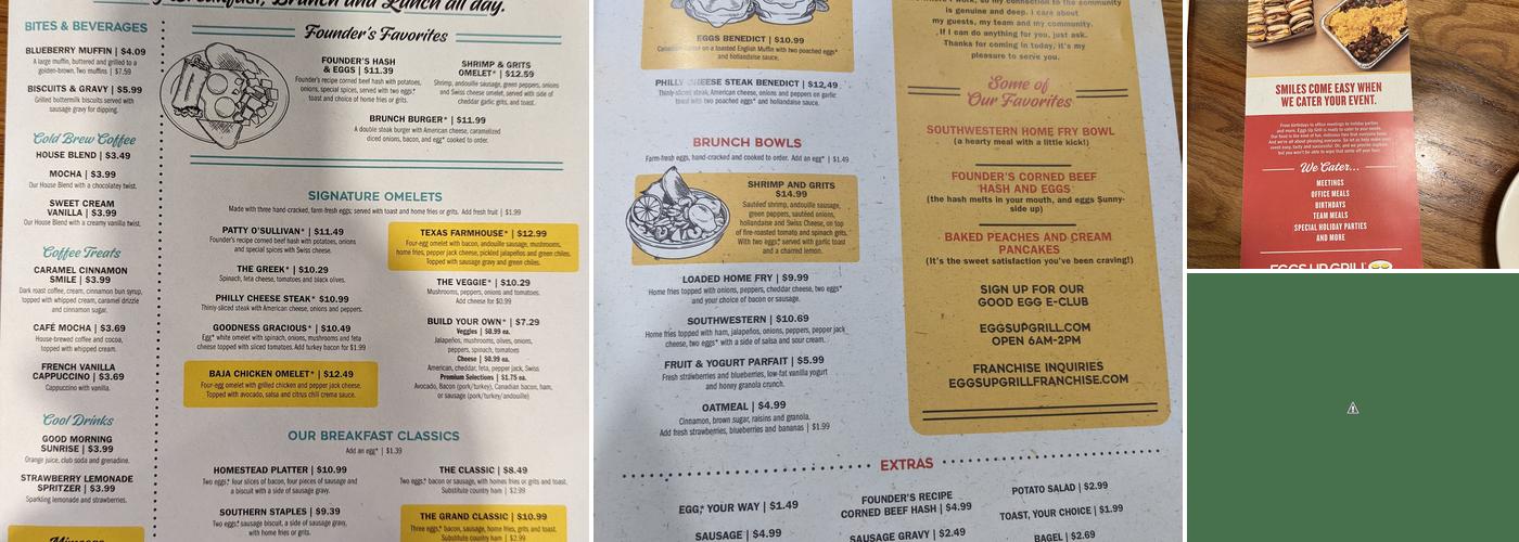 Eggs Up Grill Menu