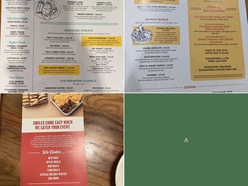 Eggs Up Grill Menu