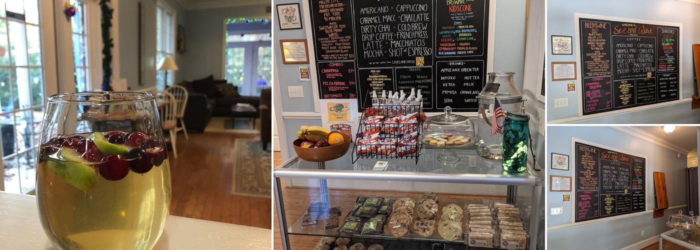 Second Wave Coffee & Books Menu