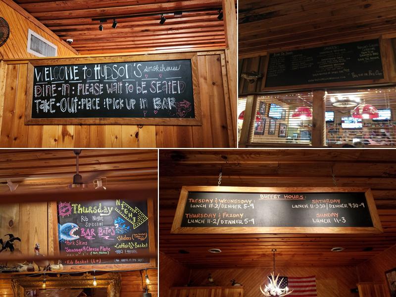 Hudson's Smokehouse BBQ Menu