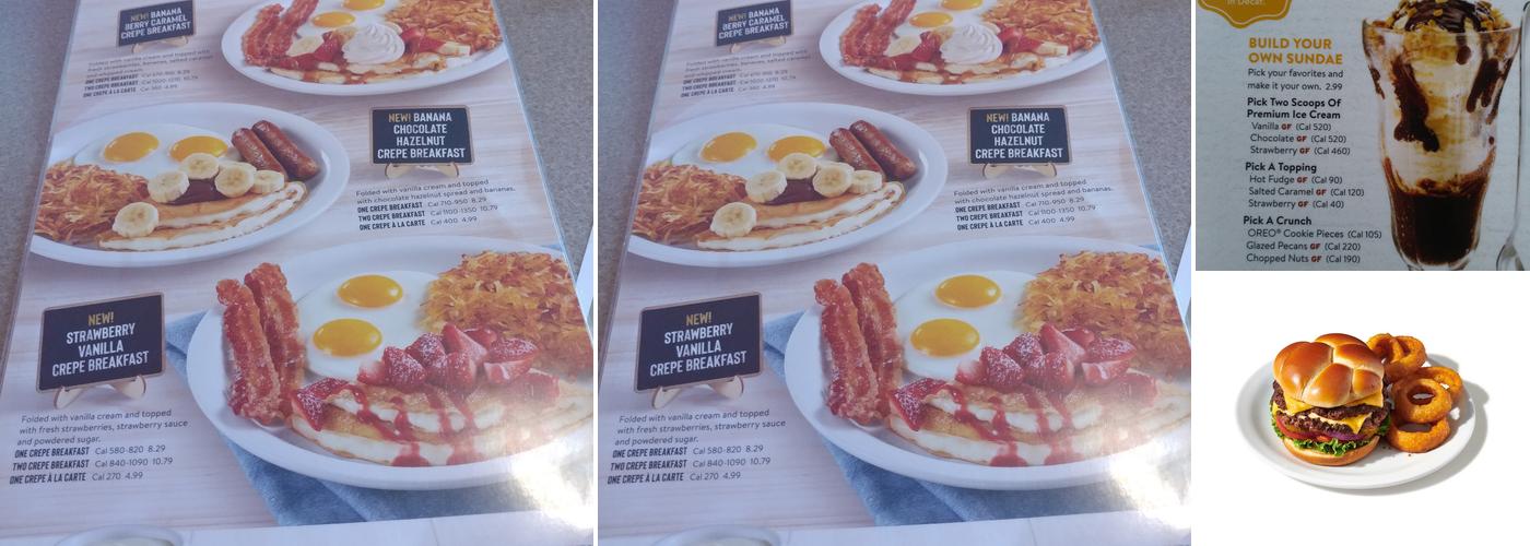 Denny's Menu