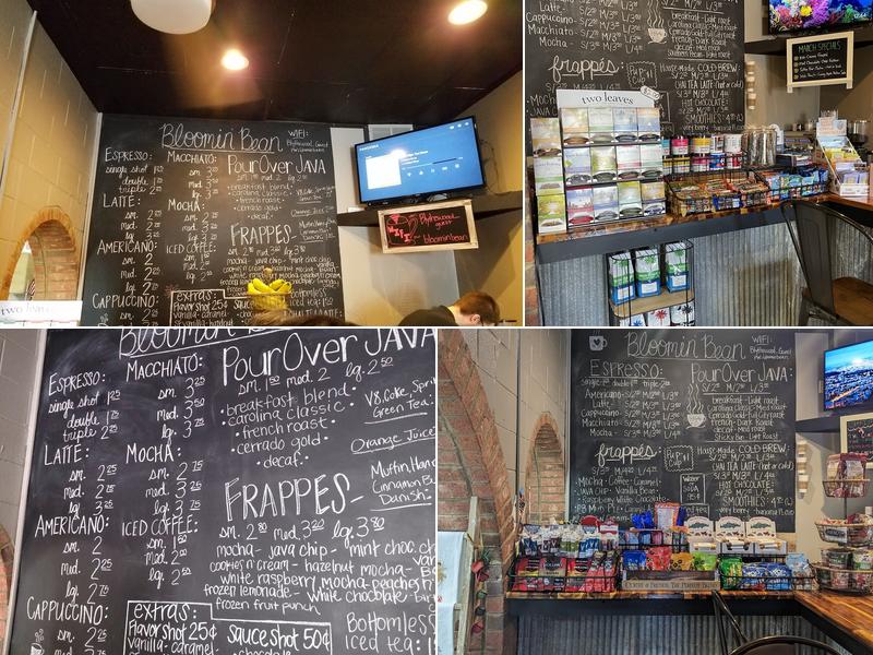 Bloomin Bean Coffee Bar Menu