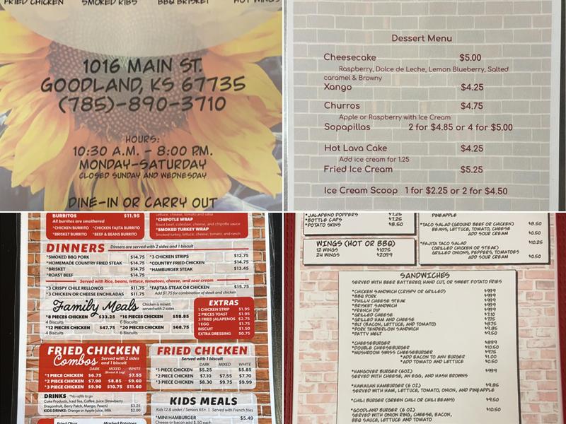 L & T Family Restaurant LLC Menu