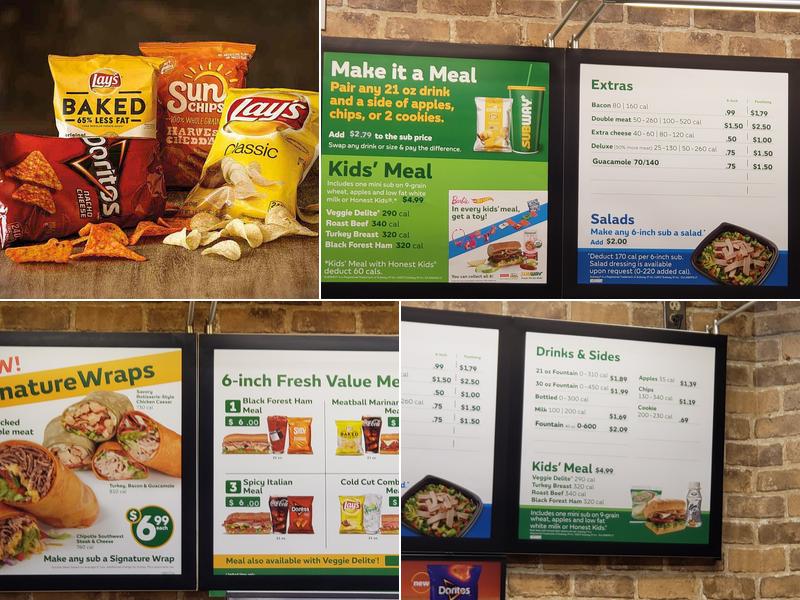 Subway Menu