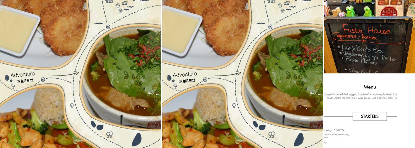 FUSION HOUSE Menu