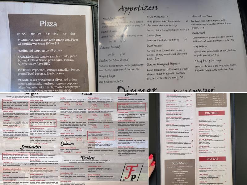 Fatty's Pizza & Grill Menu