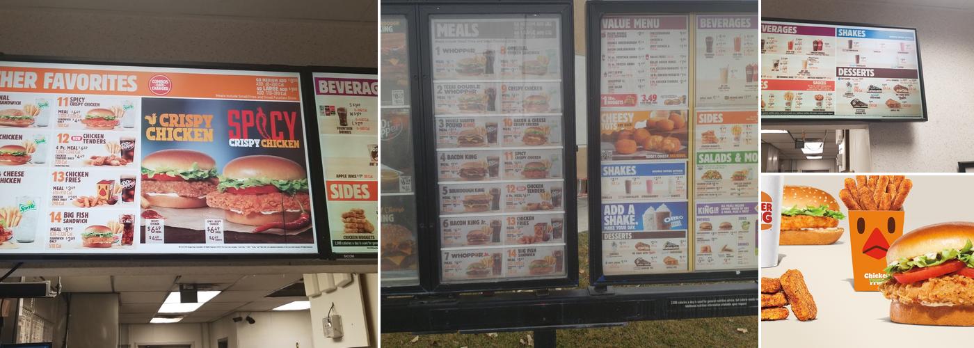 Burger King Menu
