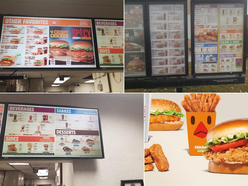 Burger King Menu