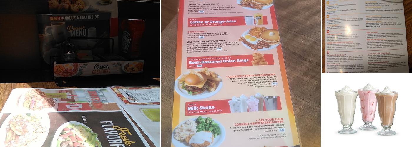 Denny's Restaurant Menu