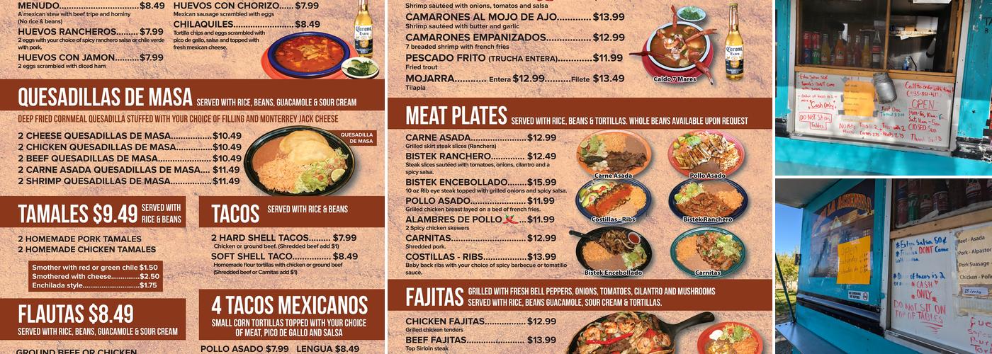 Tacos La Hacienda Menu