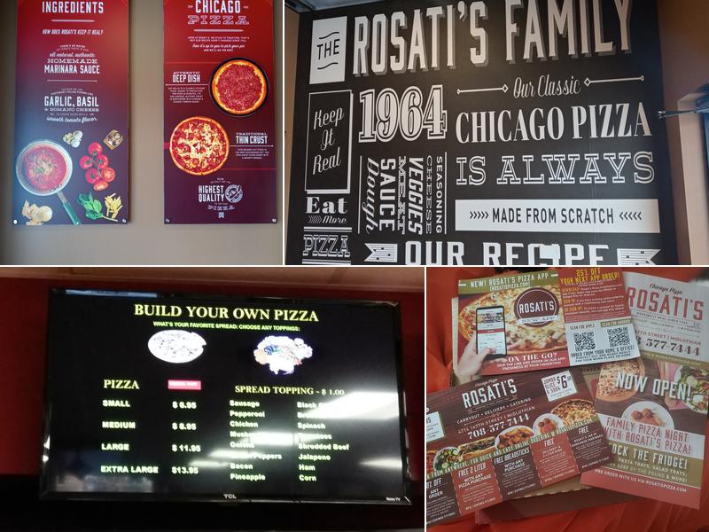 Rosati's Pizza Menu