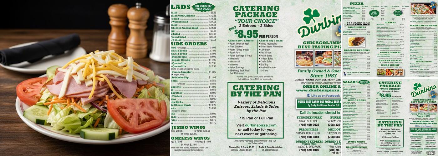 Durbins Menu