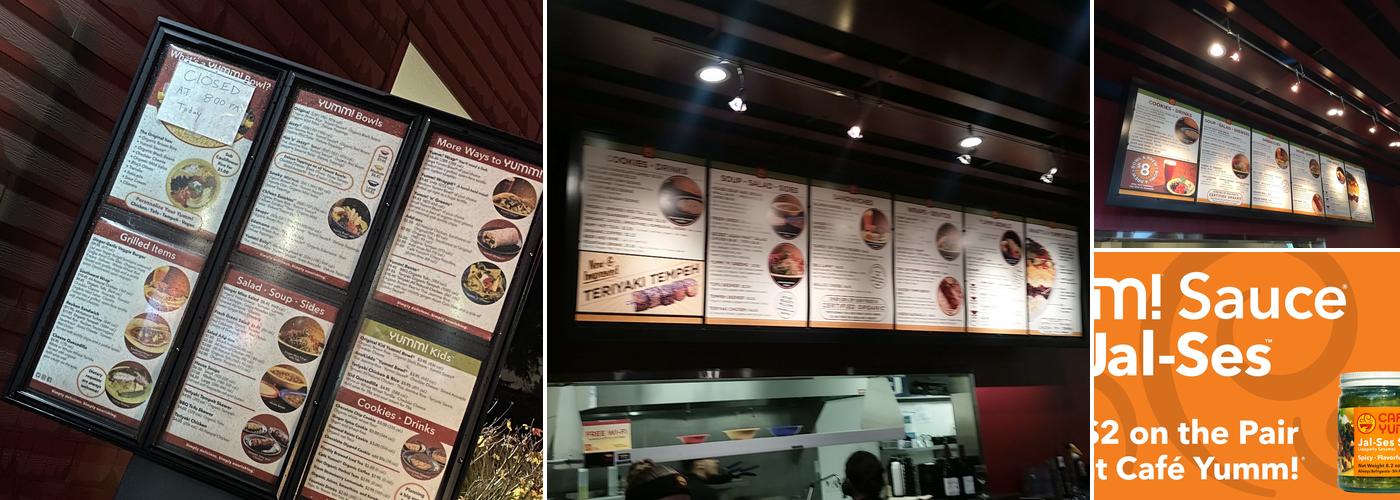 Cafe Yumm! - Argyle Square Menu