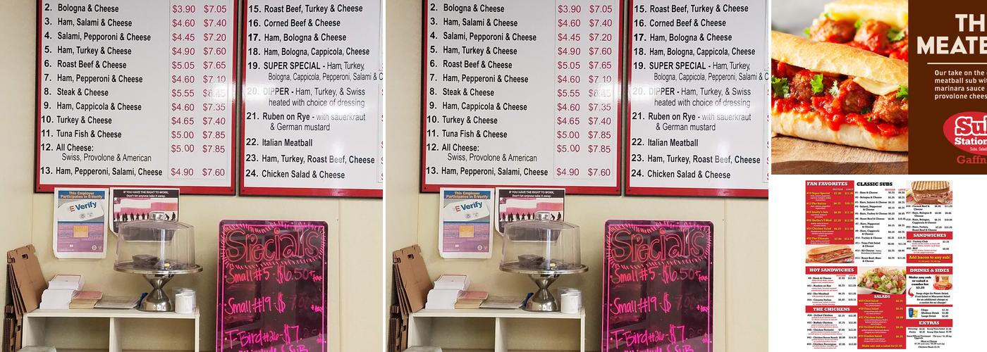Sub Station II Menu