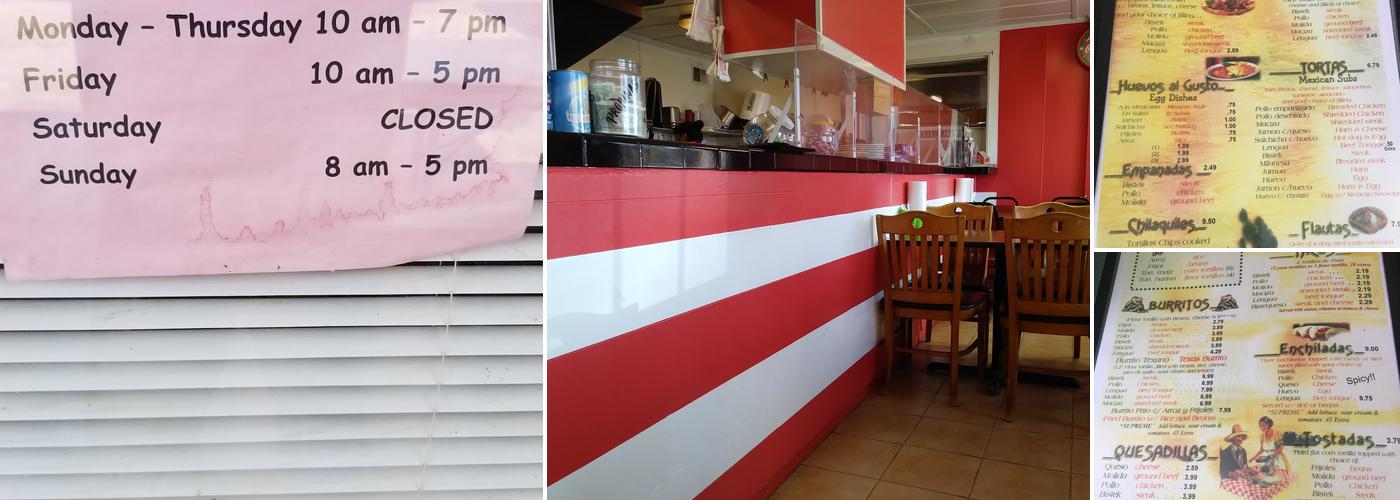 El Burrito Menu