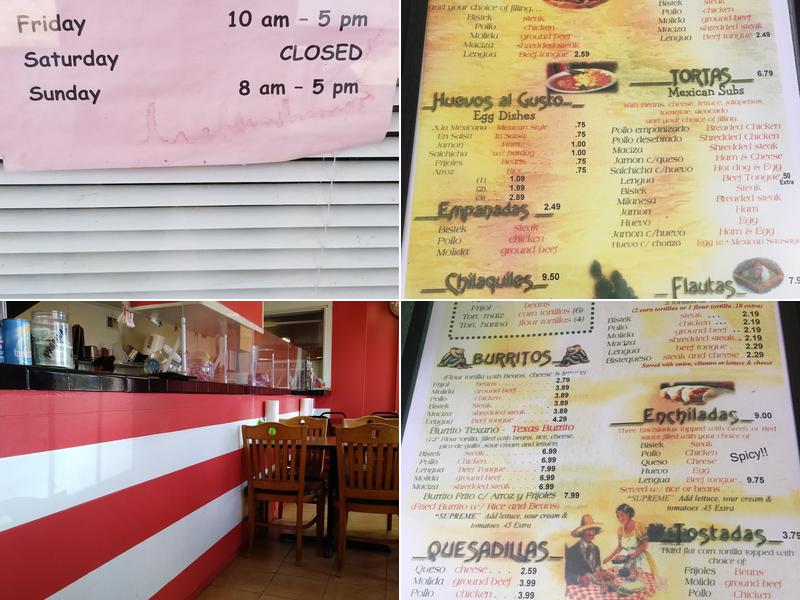 El Burrito Menu