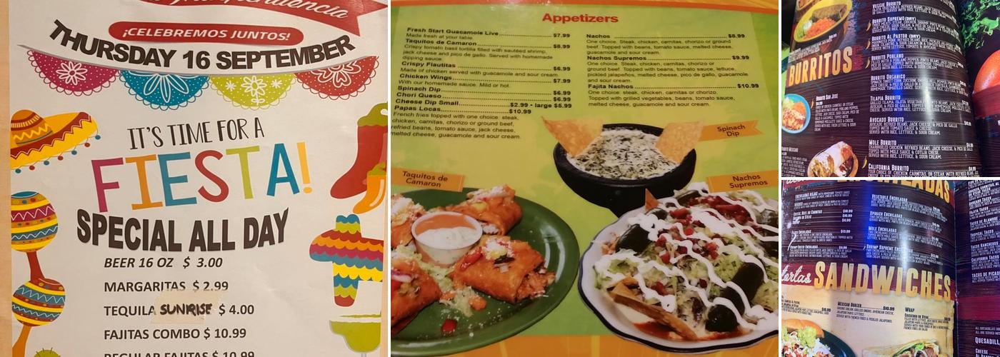 Guacamole Mexican Grill Menu