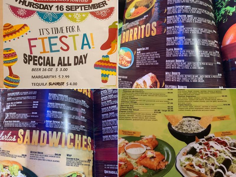 Guacamole Mexican Grill Menu