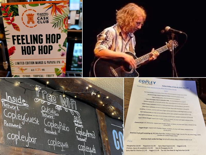 The Copley Arms Menu