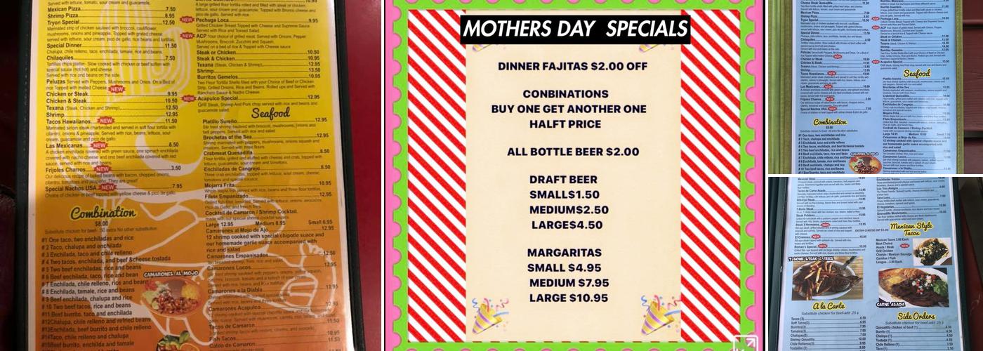 El Sureño Menu