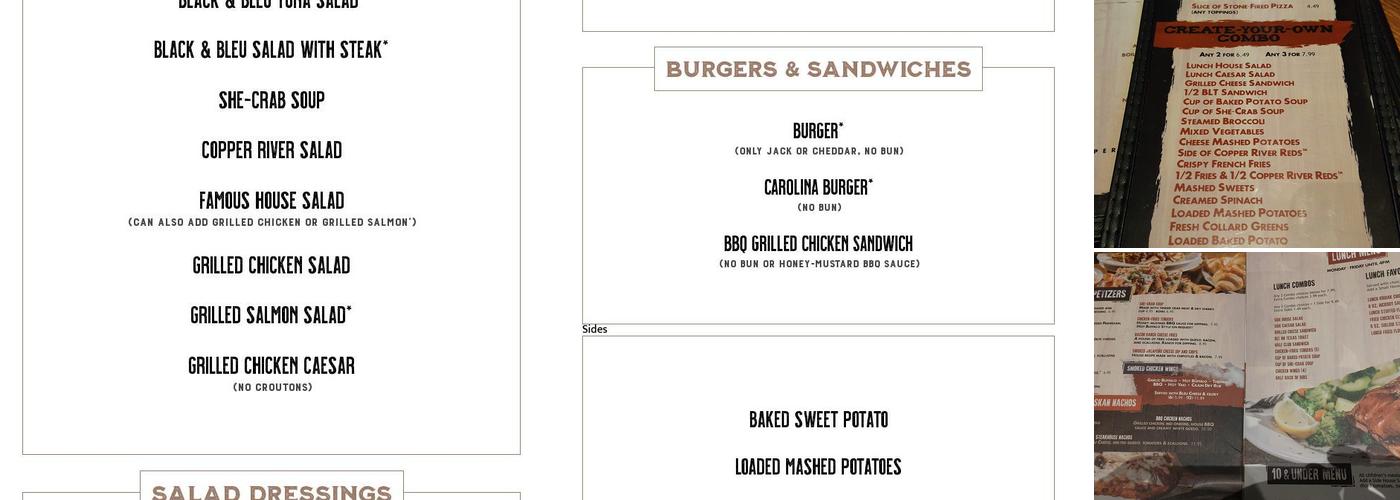 Copper River Grill Menu
