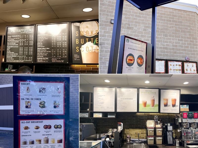 Starbucks Coffee Company Menu