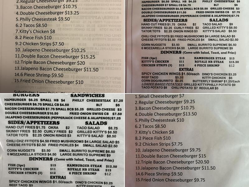 SPARKYS Menu
