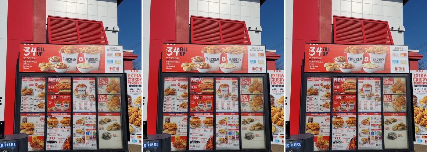 KFC Menu