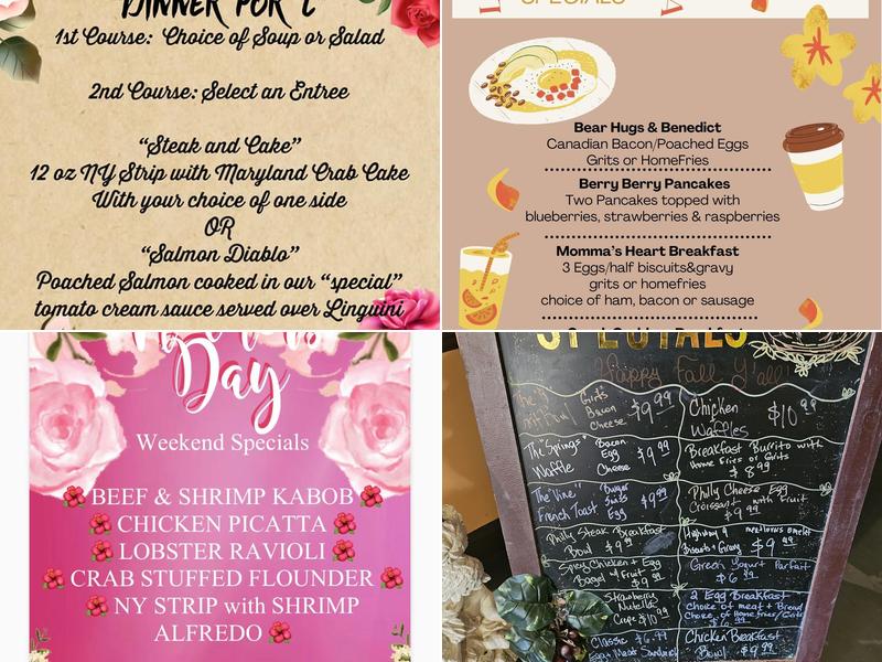 Grapevine Restaurant LLC Menu